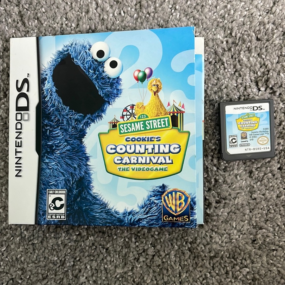 Nintendo DS SESAME STREET COUNTING CARNIVAL game
